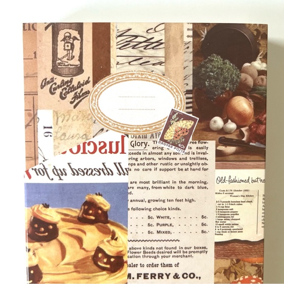 🏷️ retro vintage antique style A6 grid notebook with book cover - Picture 12 of 16